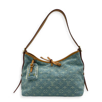 Carryall Tote Bag PM Denim Blue in Denim, Gold hardware