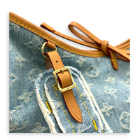 Carryall Tote Bag PM Denim Blue in Denim, Gold hardware