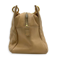 PTT Beige Tote Bag in Caviar Leather, Gold hardware