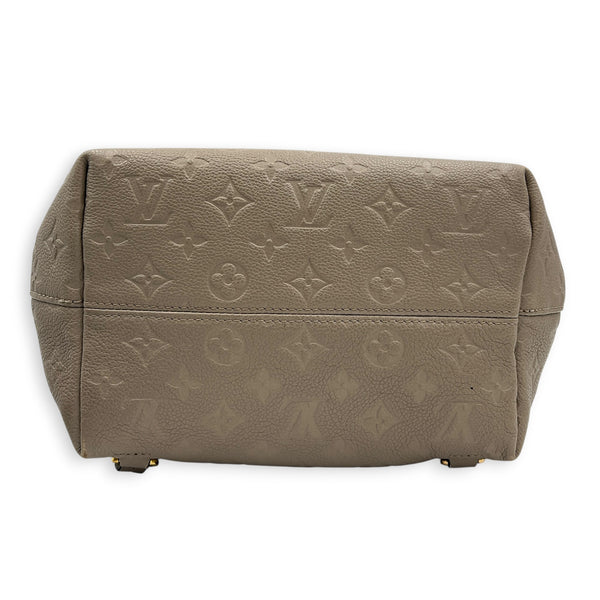 Montsouris Backpack Beige in Monogram Empreinte Leather, Gold hardware
