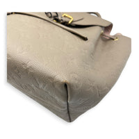 Montsouris Backpack Beige in Monogram Empreinte Leather, Gold hardware