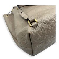 Montsouris Backpack Beige in Monogram Empreinte Leather, Gold hardware