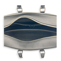 Porte-Document Messenger Noir in Taurillon Leather, Silver hardware
