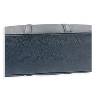 Porte-Document Messenger Noir in Taurillon Leather, Silver hardware