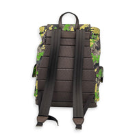 GG Camouflage Backpack Large Multi-colour in Coated Canvas, Gold hardware