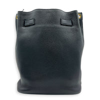 Boucle Bucket Bag Black in Calfskin, Gold hardware