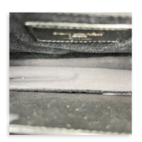 Niki Medium Black Shoulder Bag in Distressed Leather, Gunmetal hardware