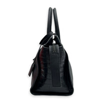 Downtown Top Handle Bag Black in Calfskin, Monochrome hardware