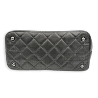 Timeless CC Tote Bag Silver in Caviar Leather, Silver hardware