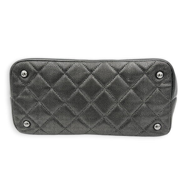 Timeless CC Tote Bag Silver in Caviar Leather, Silver hardware
