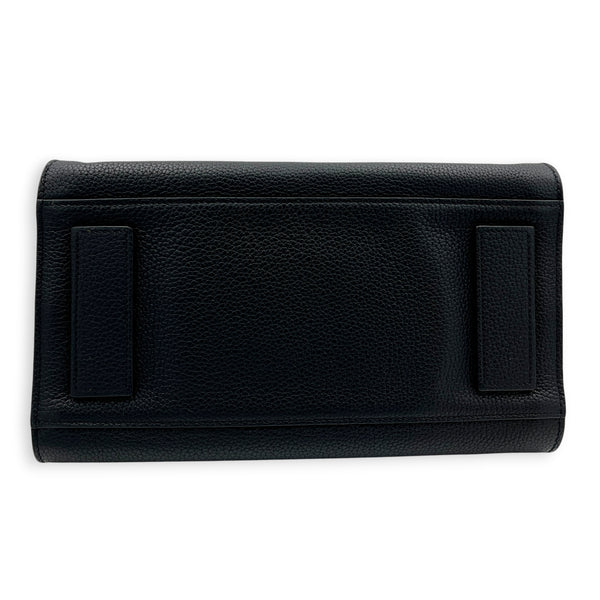 Sac de Jour Top Handle Bag Nano  Noir in Calfskin, Silver hardware