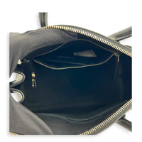 Sac de Jour Top Handle Bag Nano  Noir in Calfskin, Silver hardware