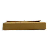 Chocolate Bar Shoulder Bag East West Beige in Lambskin, Gold hardware