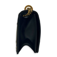 Diorama Shoulder Bag Black in Calfskin, Gold hardware