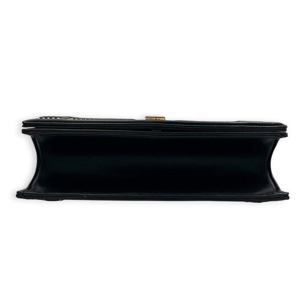 Diorama Shoulder Bag Black in Calfskin, Gold hardware