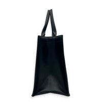 Book Tote Tote Bag Medium Black in Calfskin, Gold hardware