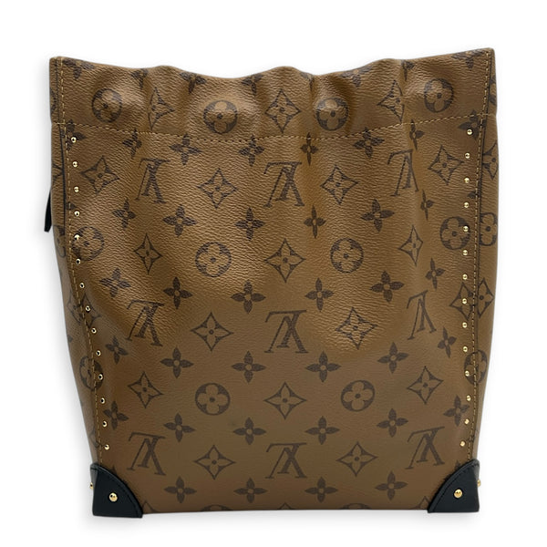 Noe Trunk Shoulder Bag PM Brown in Monogram Coated Canvas, Gold hardware