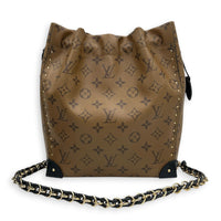 Noe Trunk Shoulder Bag PM Brown in Monogram Coated Canvas, Gold hardware