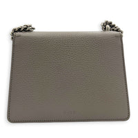 Dionysus Grey Shoulder Bag in Calfskin, Silver hardware