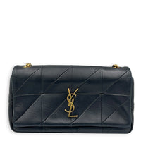 Jamie Shoulder Bag Medium Black in Lambskin, Gold hardware