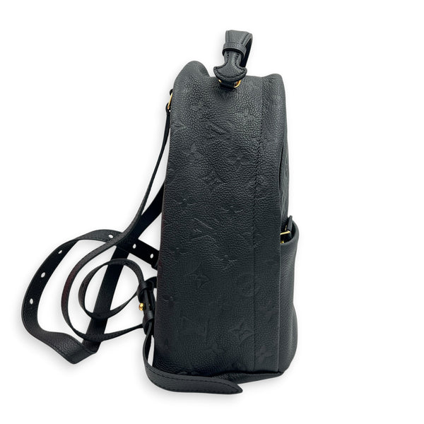 Sorbonne Black Backpack in Monogram Empreinte Leather, Gold hardware