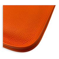Evelyne III 29 Orange Crossbody Bag in Clemence, Palladium hardware
