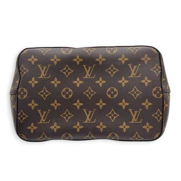 NeoNoe Bucket Bag MM Brown in Monogram Coated Canvas, Gold hardware