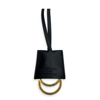 Bel Air Shoulder Bag Small Black in Calfskin, Gold hardware