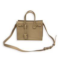 Sac de Jour Top Handle Bag Baby Beige in Calfskin, Gold hardware