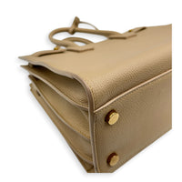 Sac de Jour Top Handle Bag Baby Beige in Calfskin, Gold hardware