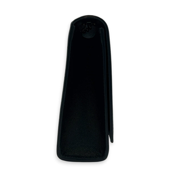 Kate Black Wallet On Chain in Calfskin, Monochrome hardware