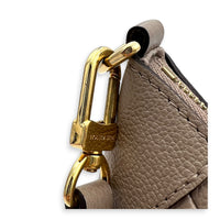 Bagatelle Shoulder Bag Tourterelle in Monogram Empreinte Leather, Gold hardware