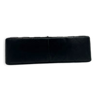 Classic Single Flap Jumbo Black Shoulder Bag in Lambskin, Silver hardware