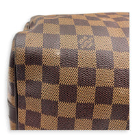 Speedy Bandouliere 30 Brown Top Handle Bag in Coated Canvas, Gold hardware