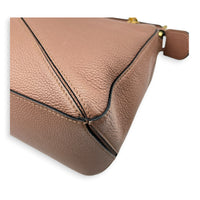 Puzzle Shoulder Bag Small Pink in Calfskin, Gold hardware