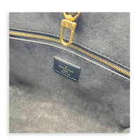 OnTheGo Top Handle Bag PM Black in Empreinte Leather