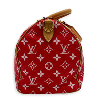 Speedy P9 Top Handle Bag 30 Rouge, Gold hardware
