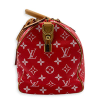 Speedy P9 Top Handle Bag 30 Rouge, Gold hardware