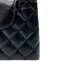 Kelly Mini Black Top Handle Bag in Calfskin, Gold hardware