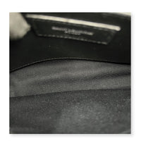 Loulou Shoulder Bag Black in Calfskin, Silver hardware