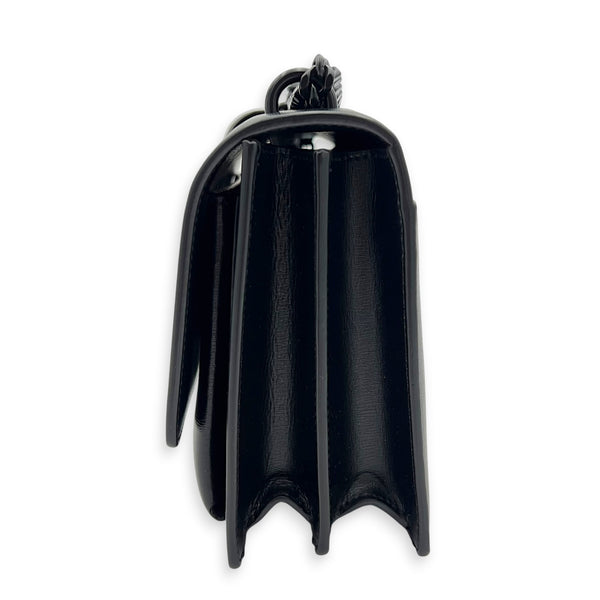 Sunshine Shoulder Bag Black in Calfskin, Monochrome hardware