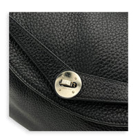 Lindy 30 Black Shoulder Bag in Clemence, Palladium hardware