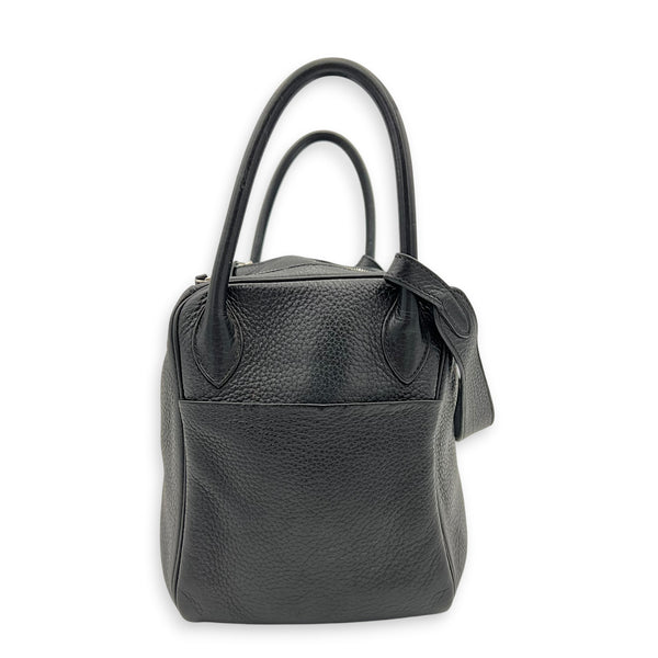 Lindy 30 Black Shoulder Bag in Clemence, Palladium hardware