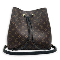 NeoNoe Bucket Bag MM Monogram in Monogram Coated Canvas, Gold hardware