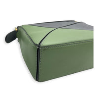 Puzzle Crossbody Bag Mini Multi-colour in Calfskin, Gold hardware